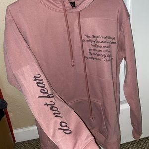 Homemade biblical hoodie